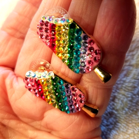 RARE!!! Kirk's Folly "Sweets" Ice Cream Bar Earrings - Picture 5 of 16